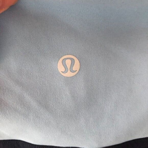 Lululemon 10 Get Going Train Tight 28" True Navy / Cascade Blue Striped Leggings - Picture 4 of 8